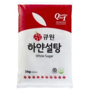 큐원 하얀설탕 3kg 백설탕