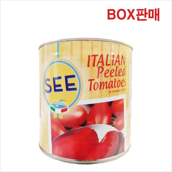 SEE 토마토홀 포모도리 필라티 이탈리아니 2.55kg 6개(박스)